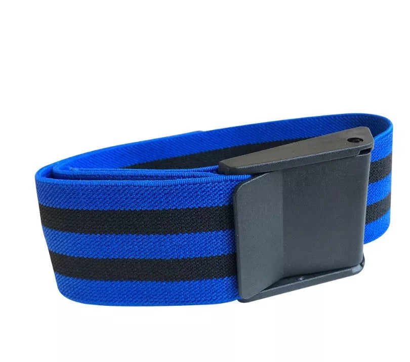 Blood flow restriction training belt with natural latex wire elastic band