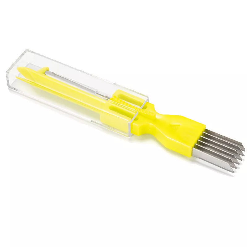 Stainless Steel and Plastic Fruit Peeler with Multi-Function Design