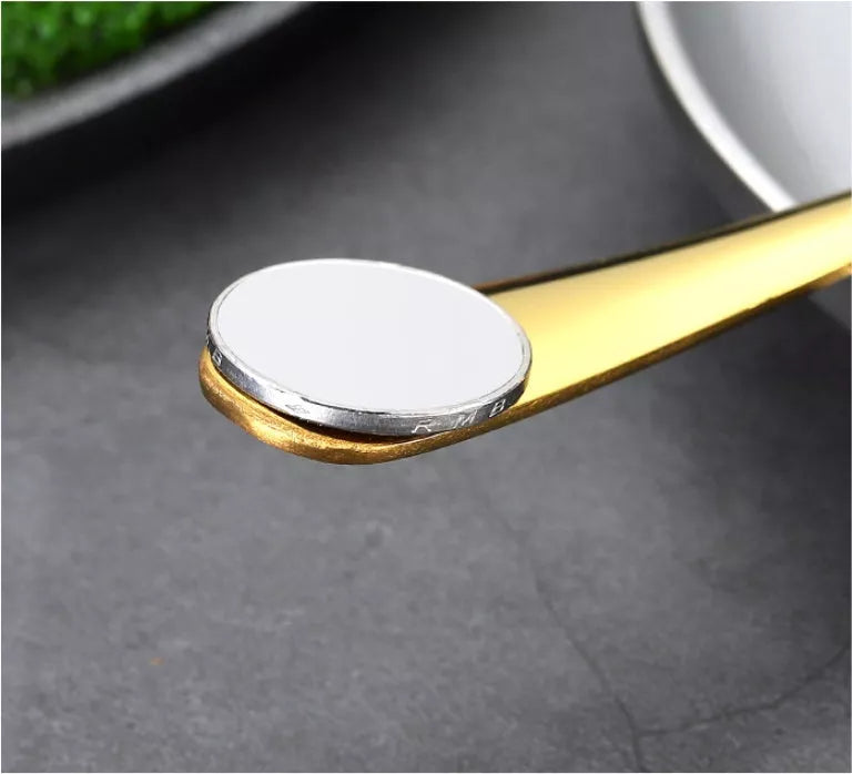 Stainless steel 24-piece tableware set with one-piece molding