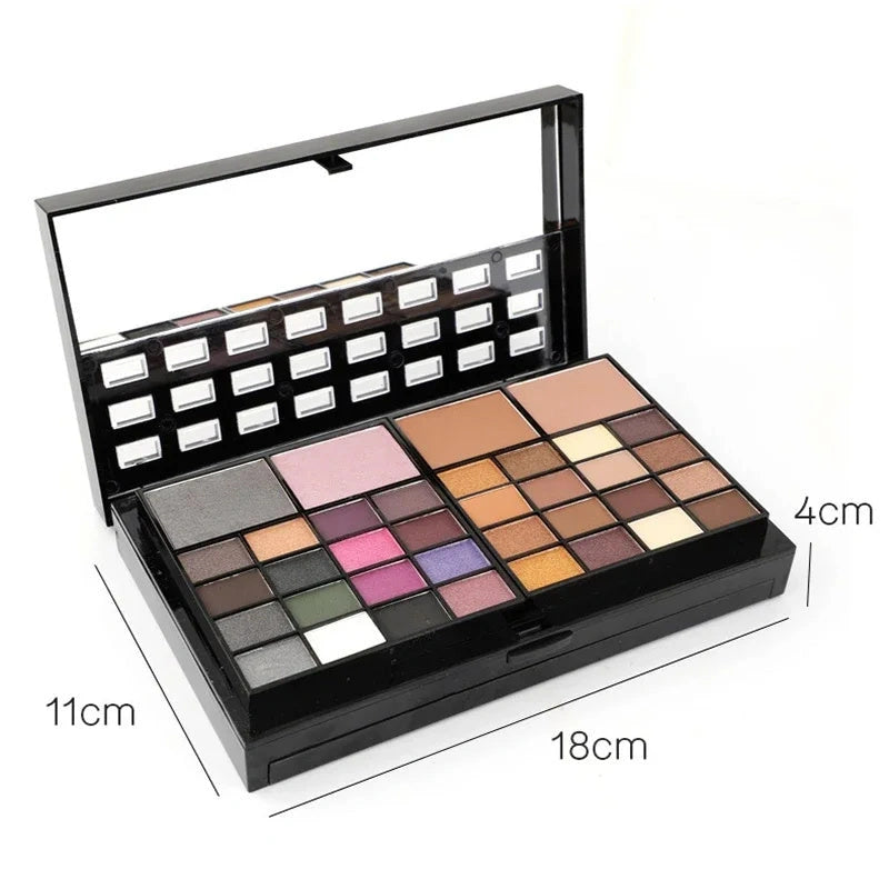 74 Colors Makeup Set with Lip Gloss, Blush, Eyeshadow, and Highlight Combination