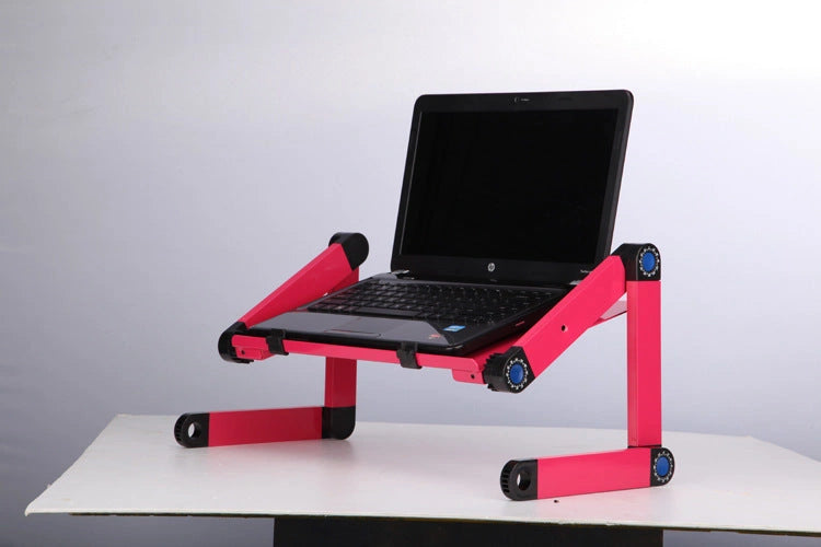 Adjustable Folding Laptop Stand with Ergonomic Design and Mouse Pad