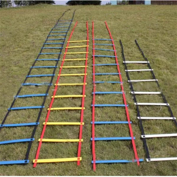 Jump ladder for foot basket movement in multiple lengths