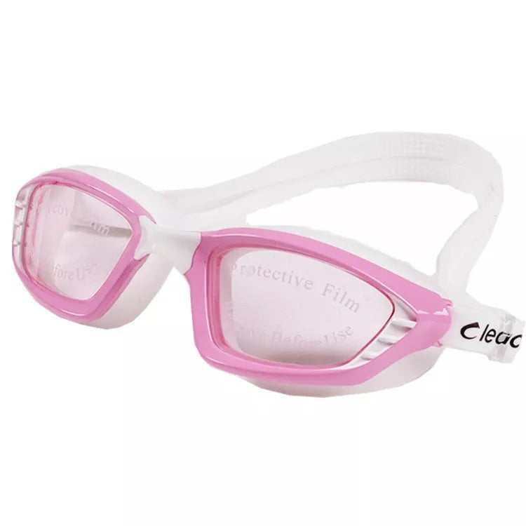 Adjustable waterproof swimming glasses with UV and fog protection