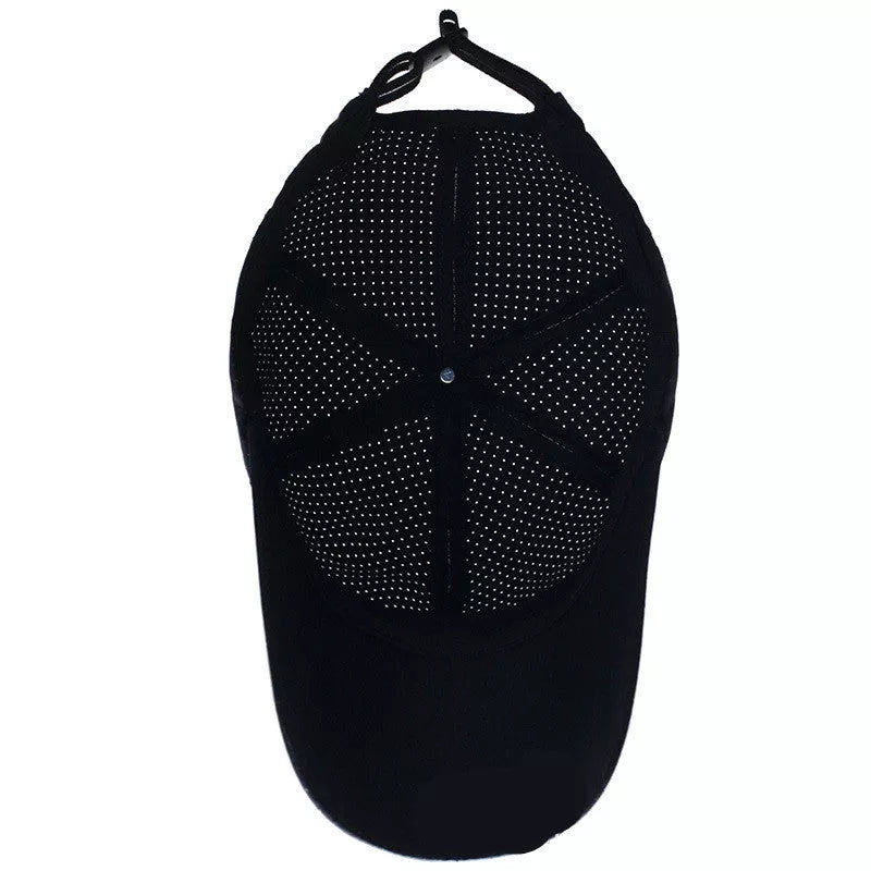 Baseball cap with ultra-thin quick-drying fabric