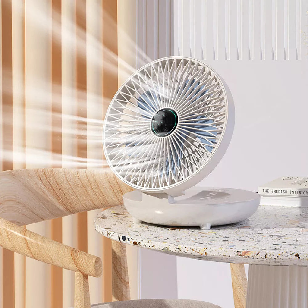 Folding Wall Mounted Small Fan with USB Power and Three-Speed Control