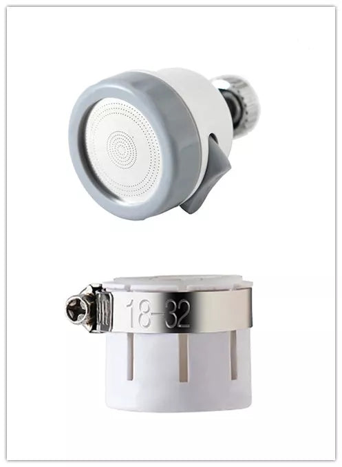 Faucet splash head filter with brass interface and ABS body