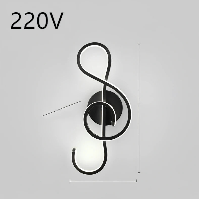 Nordic minimalist LED wall lamp in black with silicone shade, 220V for bedroom bedside use, 30000-hour lifespan