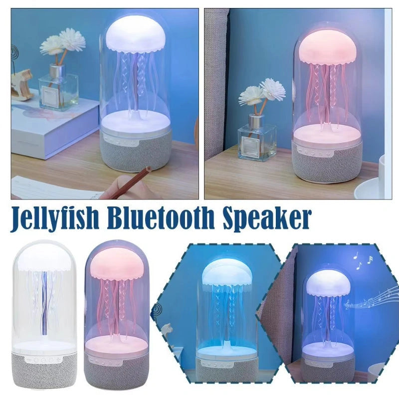 3-in-1 Jellyfish Lamp Bluetooth Speaker with LED Lights