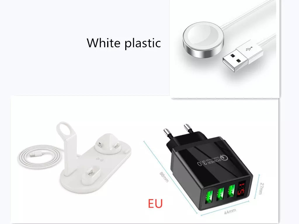 Wireless Charger Stand with 360-Degree Rotation and Fast Charging