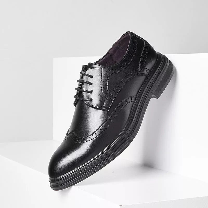 British Pointed Leather Shoes for Business and Formal Wear