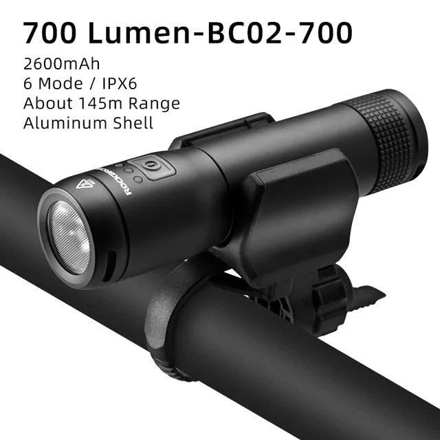 ROCKBROS YQ-QD Bicycle Light with USB Charging and 400 Lumen Brightness