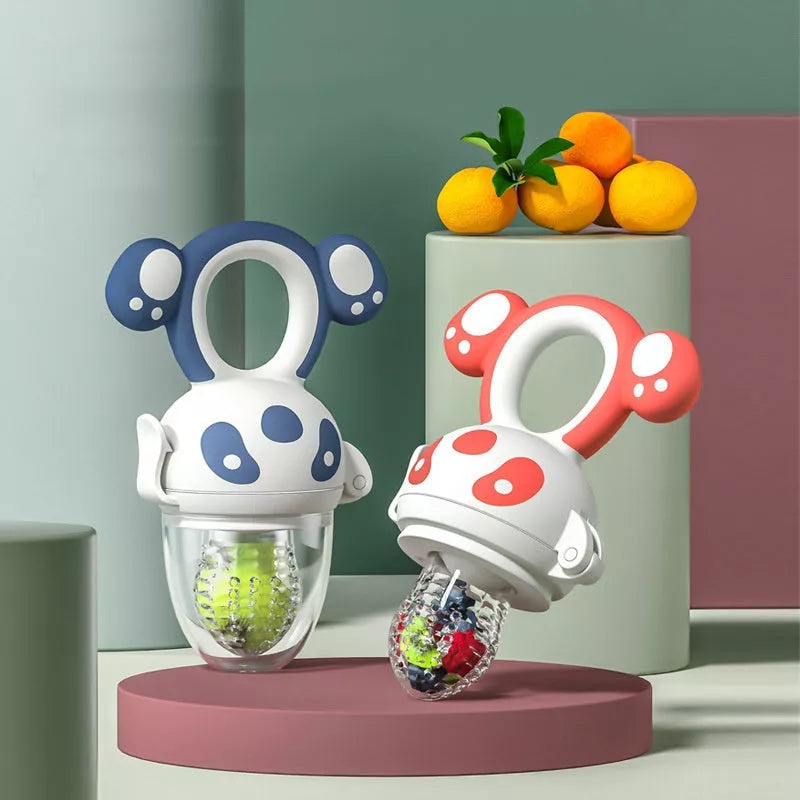 Baby Food Feeder with Dual-Purpose Fruit and Vegetable Pacifier