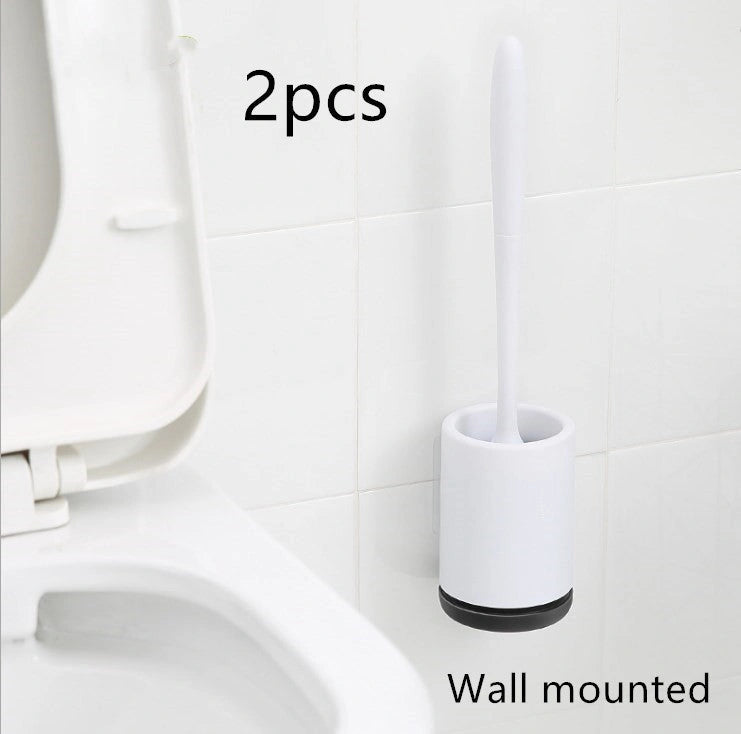 Non-stick Hair Soft Plastic Brush Head Toilet with TPR Material