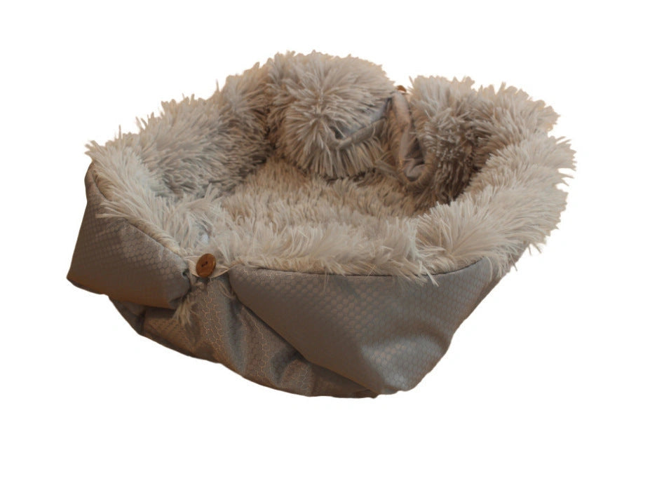 Foldable Fleece Pet Bed Mat for Dogs and Cats