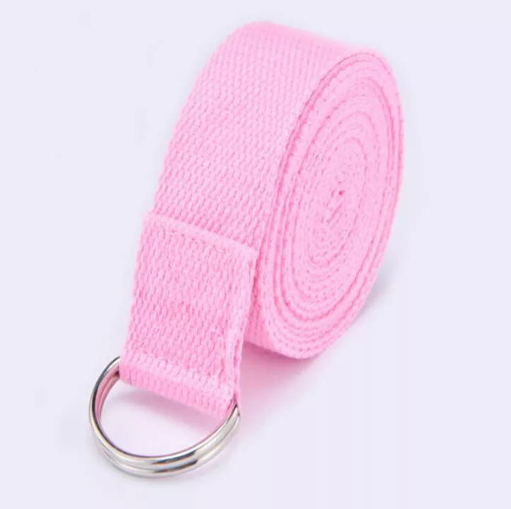 Adjustable cotton yoga tension band for enhanced flexibility