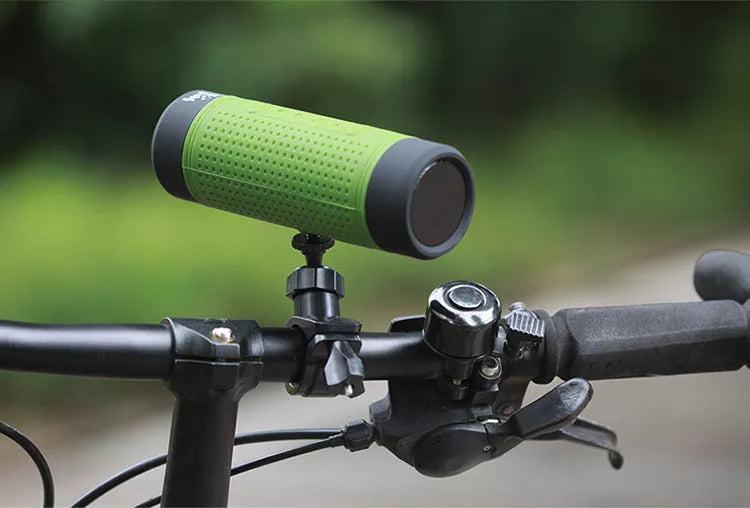Mini Bicycle Outdoor Bluetooth Speaker with Flashlight and Radio