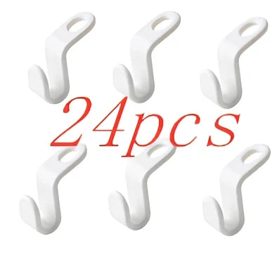 Plastic closet stack hanger rack with 6cm connectors for vertical wardrobe organisation