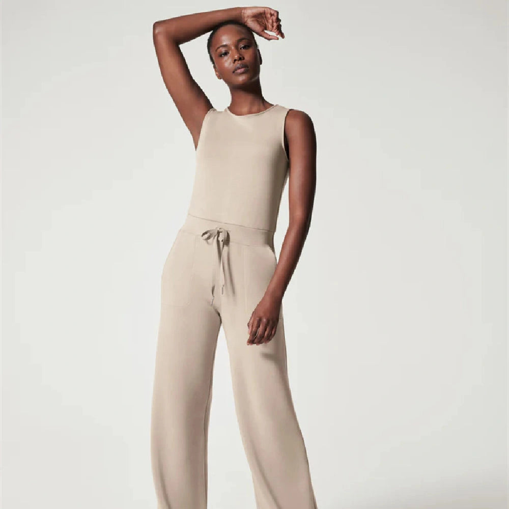 Women's Lace-Up Jumpsuit Pants in Polyester