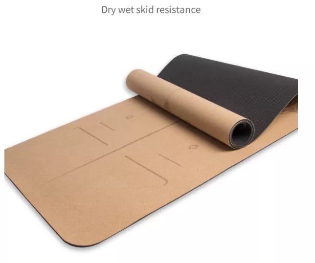Cork Yoga Mat with Double-Sided Non-Slip Surface