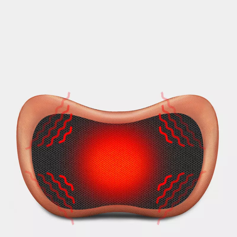 Massager Pillow with Multiple Head Options for Targeted Relief
