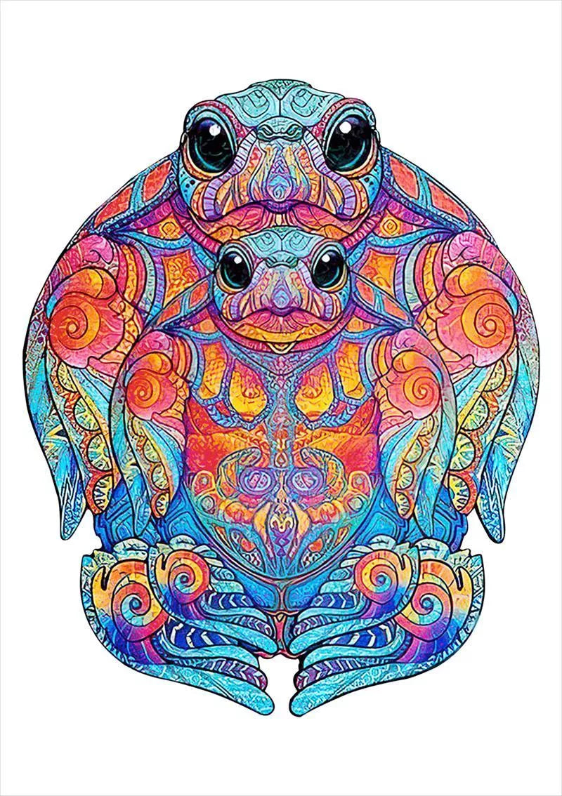 Animal Puzzle Craft Hub A3 Size Wooden Box