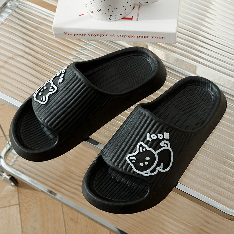 Women's Cat Slippers with Non-Slip Soles for Indoor and Outdoor Use