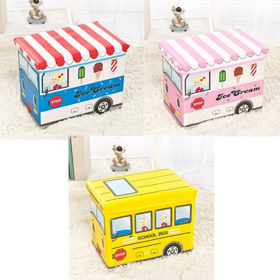 Foldable Cartoon Storage Box with 35L Capacity