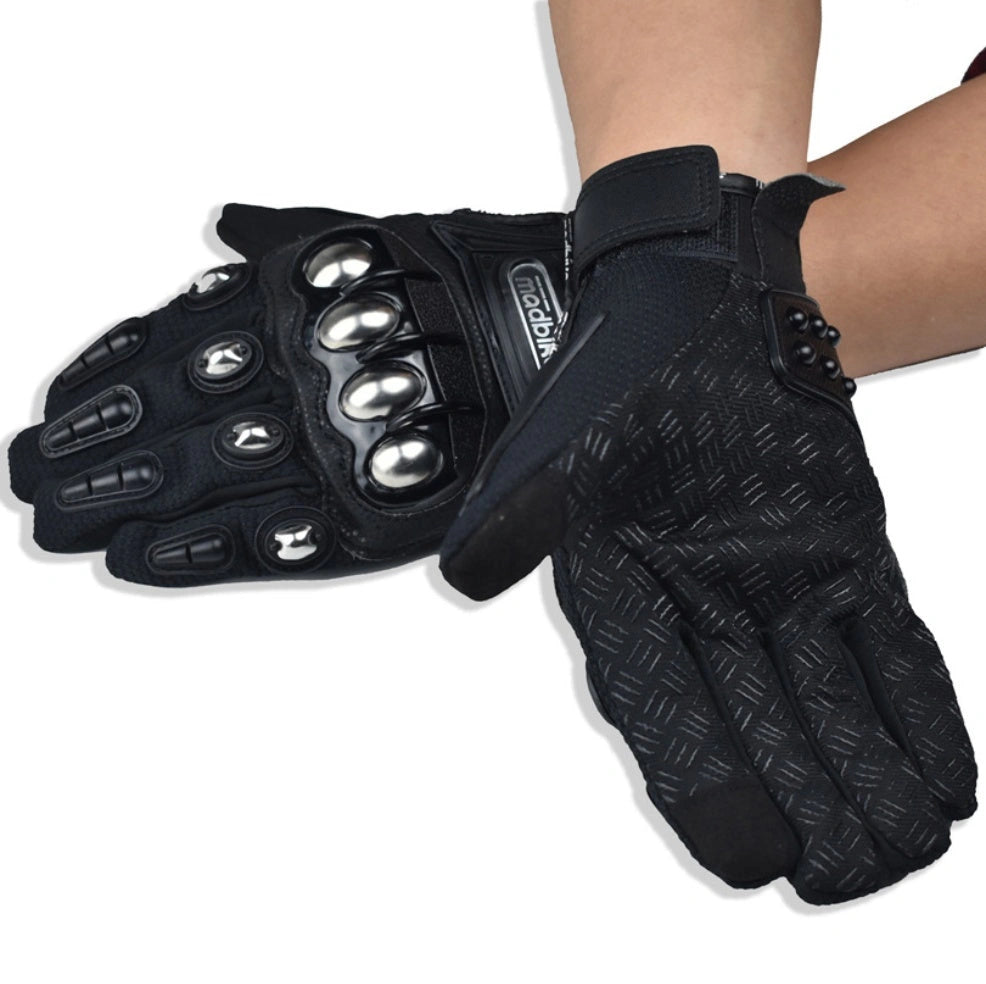 Off-Road Motorcycle Gloves with Alloy Protection for Enhanced Grip