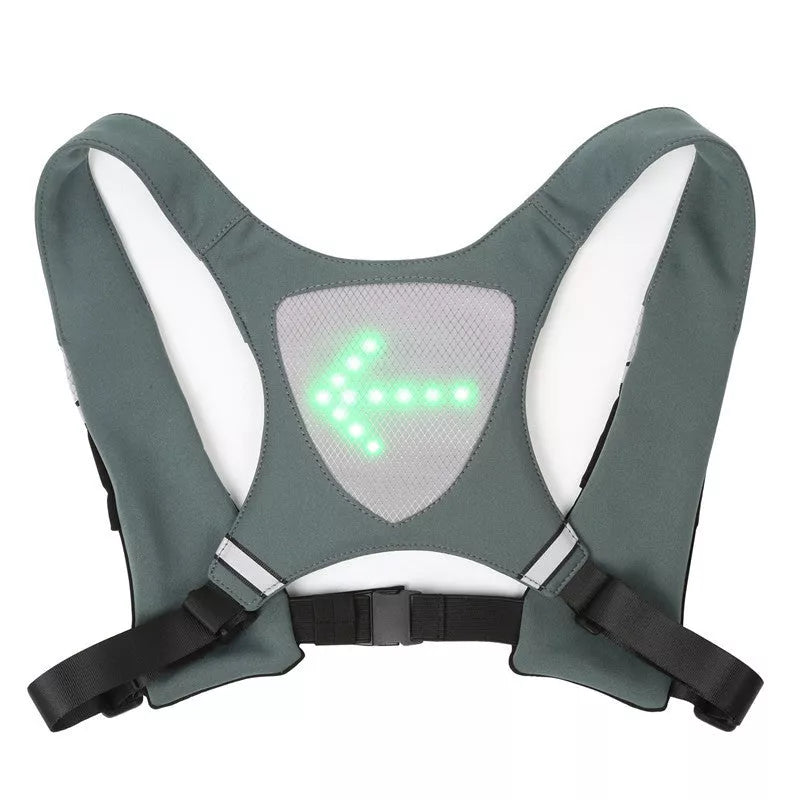 Wireless remote control LED luminous vest for safety and visibility
