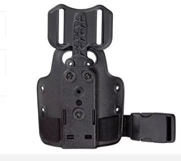 Drop leg gun holster for Safariland with leather case compatibility