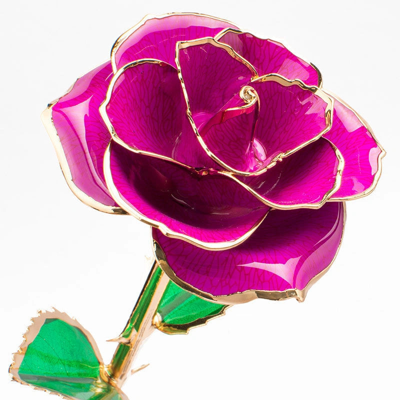 24K Gold-plated Rose in Gift Box for Valentine's Day