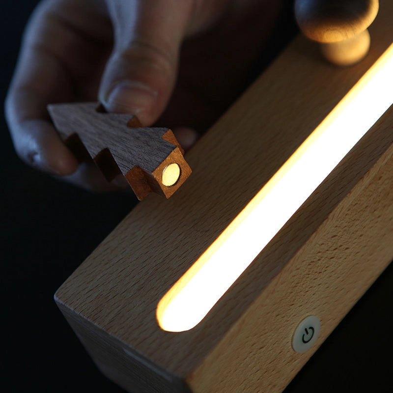 LED Forest Hut Night Light with USB Power