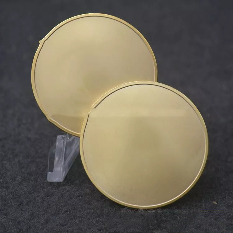 Zinc Alloy Electroplated Collectible Coin in Gold or Silver