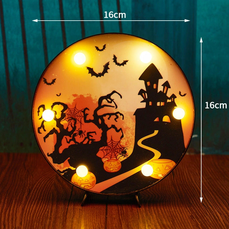 Halloween LED Light Pumpkin Ladybug Bat Head Outdoor Decor