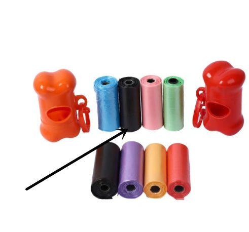 Eco-Friendly Dog Poop Bags in Assorted Colors