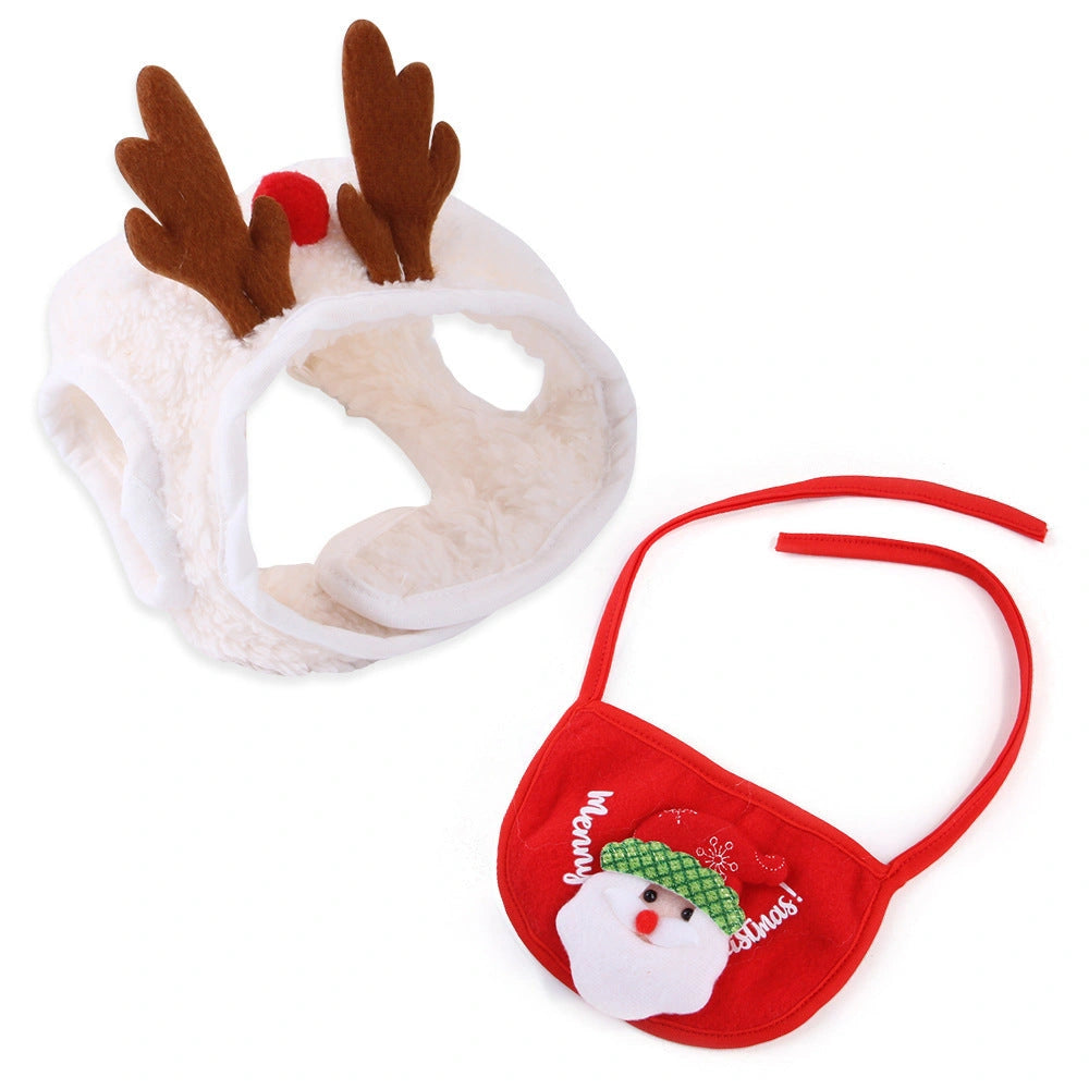 Christmas Pet Costume with Velvet Material for Winter Warmth