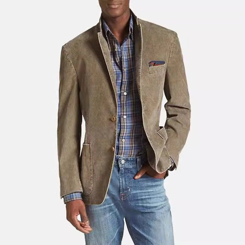 Men's Classic Denim Suit - Slim Fit, Versatile Style