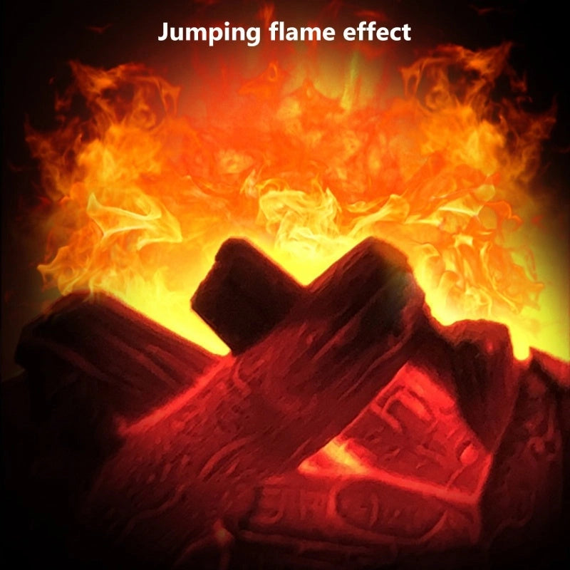 Dynamic Vision 3D Flame Touch Fireplace Lantern Lamp for Home Decoration