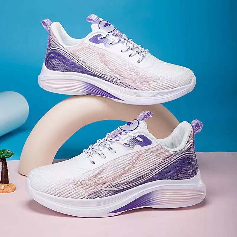 Mesh Round Head Lightweight Sneaker with Soft Sole