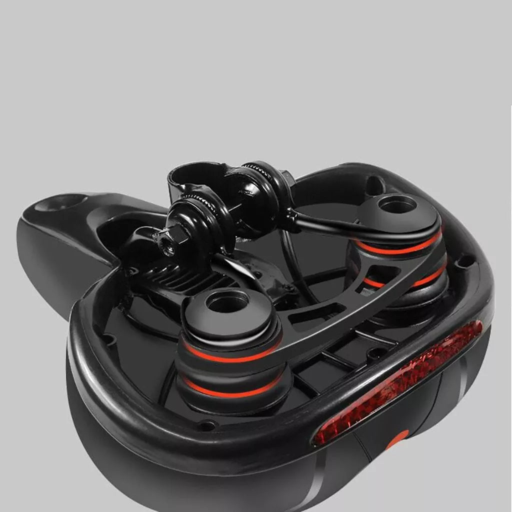 Hollow seat cushion bicycle seat with memory foam padding