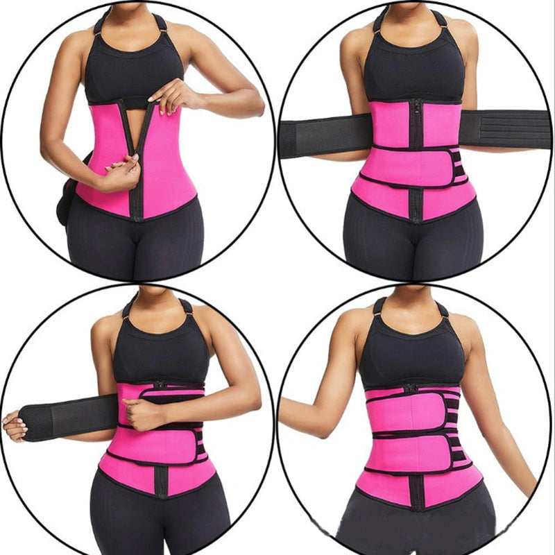 Women's Waist Trainer Shapewear with 2-3 Belts for Slimming and Workout