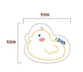 Bamboo Fiber Dish Towel with Cartoon Patterns for Kitchen Use