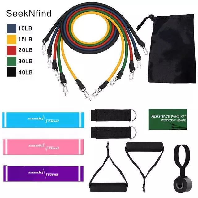 Resistance Band Set for Yoga and Fitness