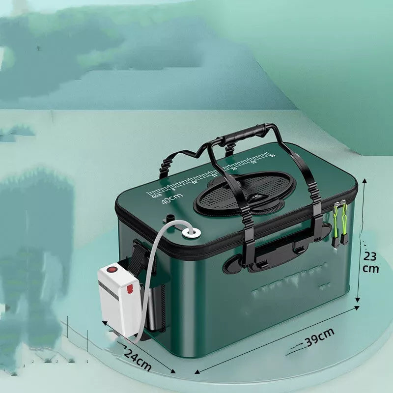 Thickened EVA Fish Protection Bucket with Oxygen Pump Options