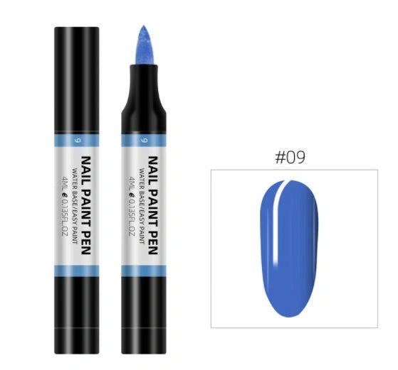 24 Color Water-based Nail Polish Painting Pen for 3D Designs