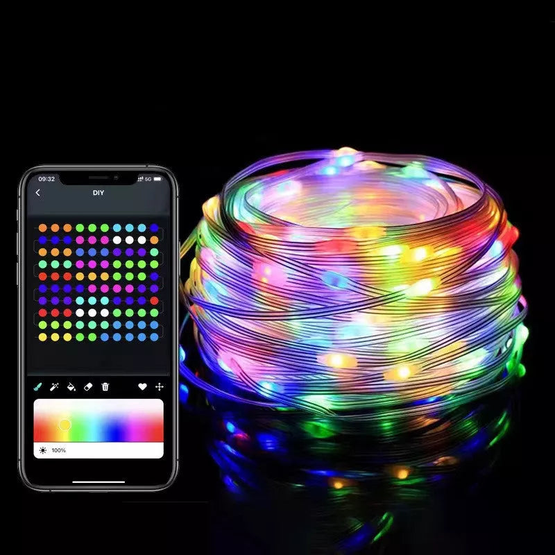 Remote Control Christmas Light String with App Functionality
