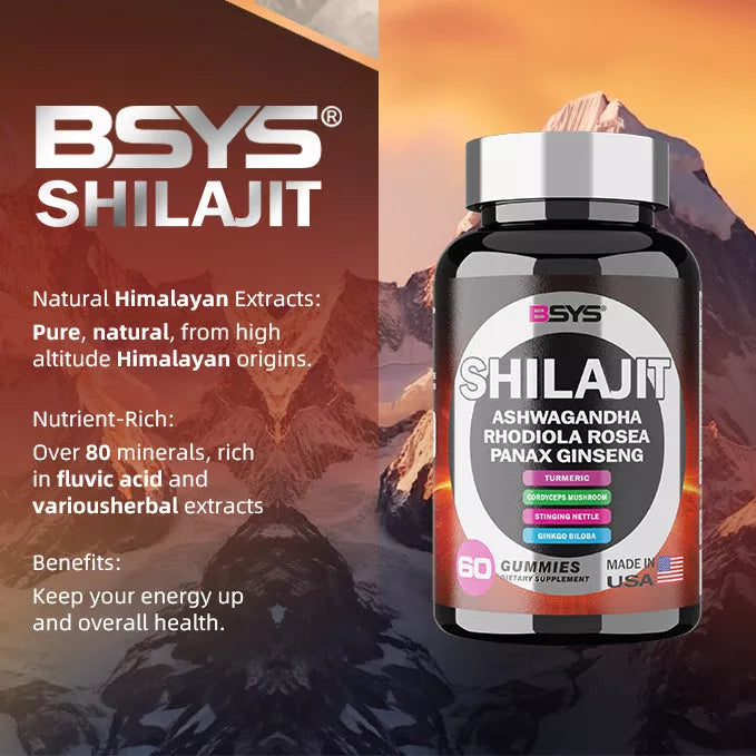 BSYS 8IN1 Shilajit Gummies 60