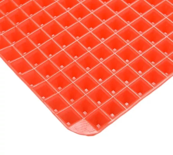 Non-Stick Silicone Pyramid Cooking Mat with Grid for Oven and BBQ