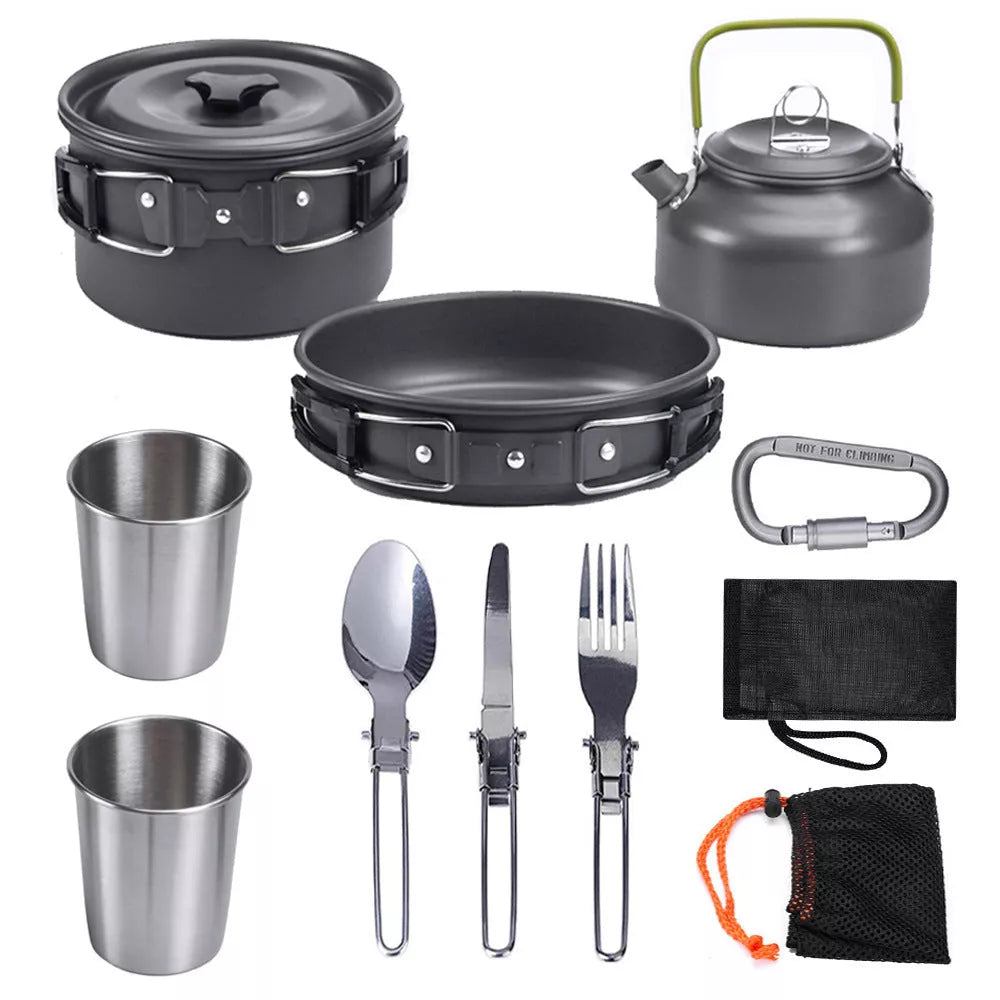 Outdoor Jacketed Kettle Set for 2-3 Person Camping