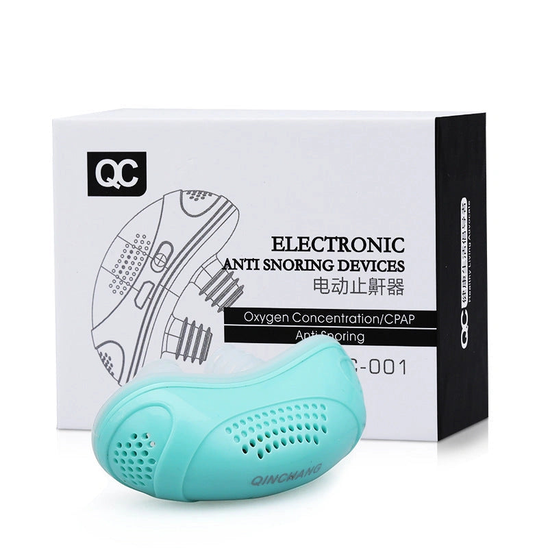 Electric Anti-snoring Respirator with Silicone Comfort Fit
